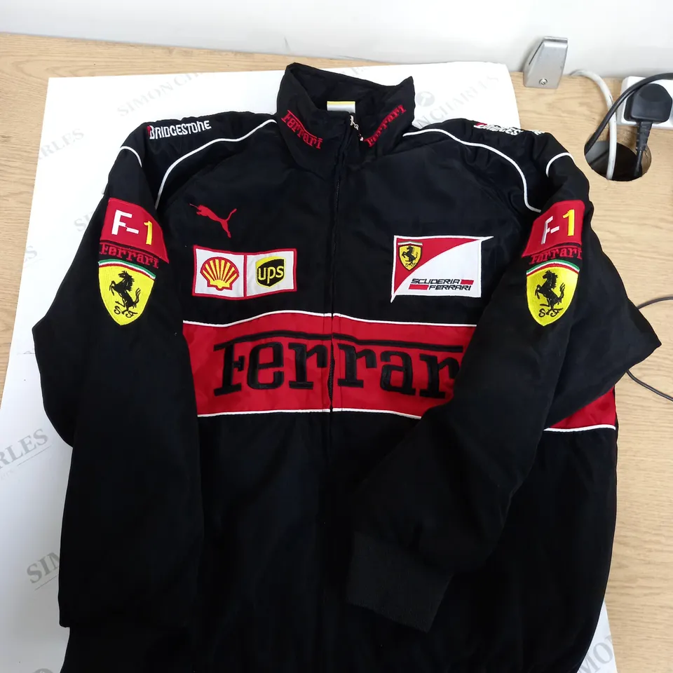 FERRARI RACER JACKET BLACK SIZE M