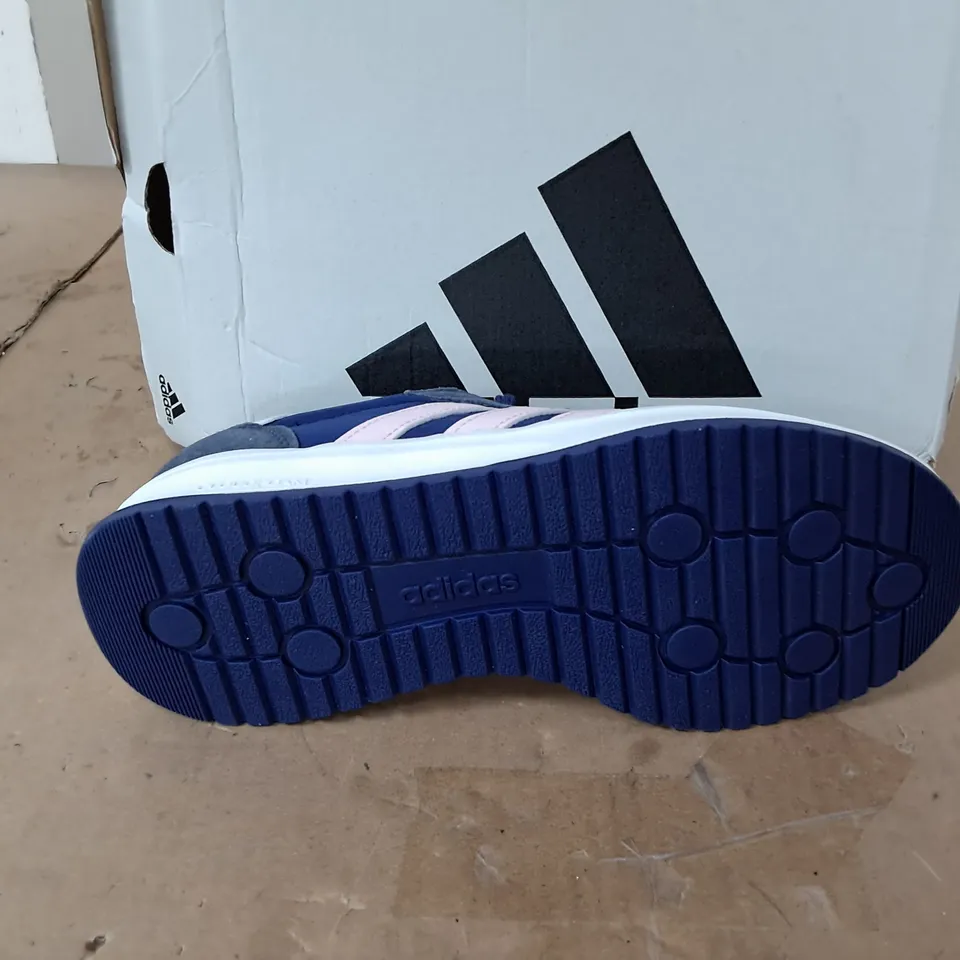 BOXED PAIR OF ADIDAS RUN 70S 2.0 UK 5 NAVY TRAINERS 