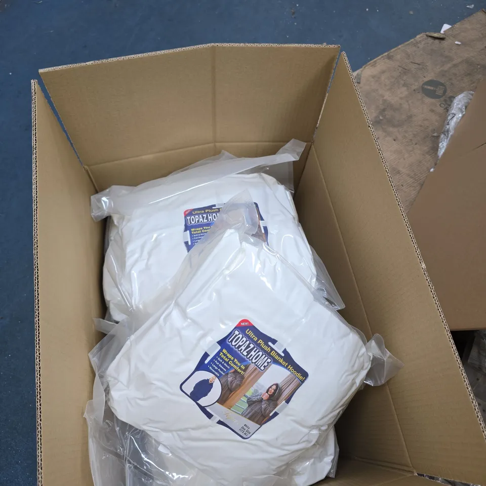 TOPAZ HOME ULTRA PLUSH BLANKET HOODIE – ONE SIZE 10 ITEMS ALL TOGETHER .