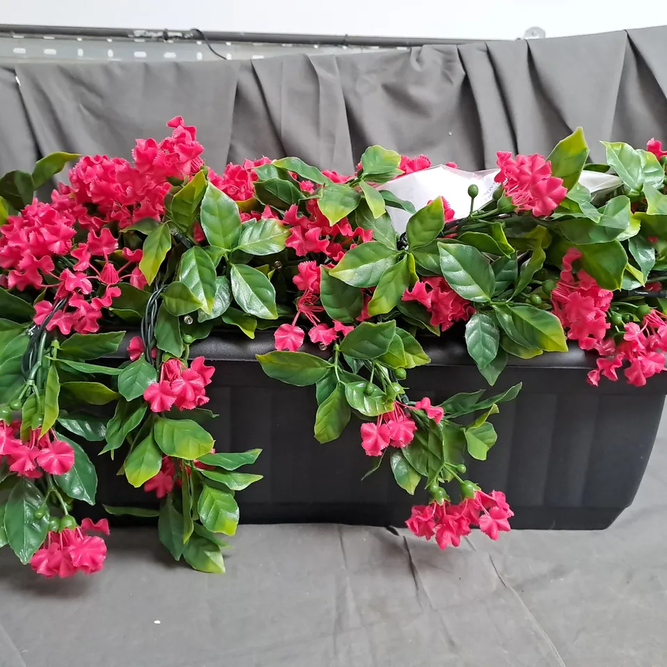 BOXED OUTLET GARDEN REFLECTIONS PRE-LIT FAUX FLORAL CREPE MYRTLE