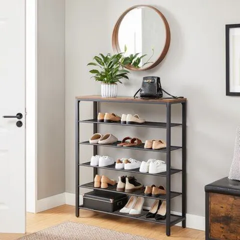 BOXED 20 PAIR SHOE STORAGE RACK