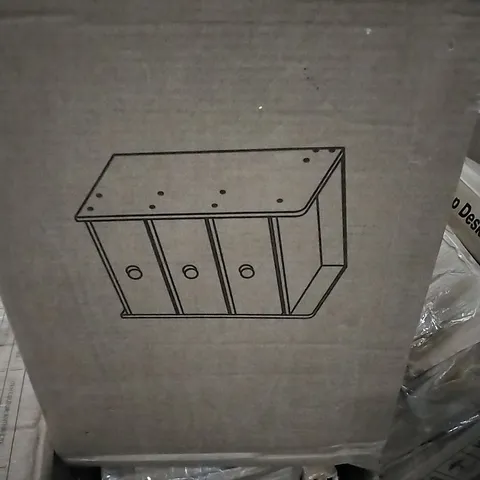 BOXED NIGHT TABLE MORANDI WOOD COLOUR + WHITE