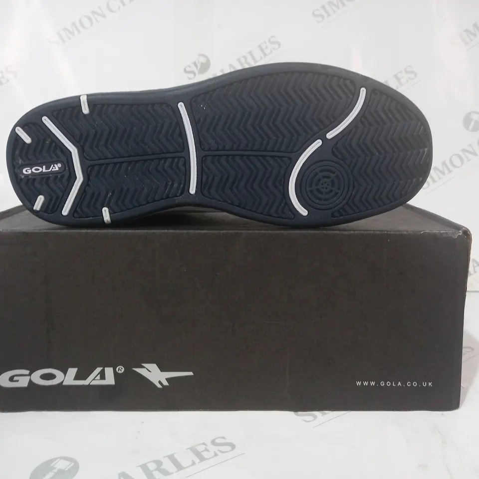 BOXED PAIR OF GOLA SHOES IN WHITE UK SIZE 7