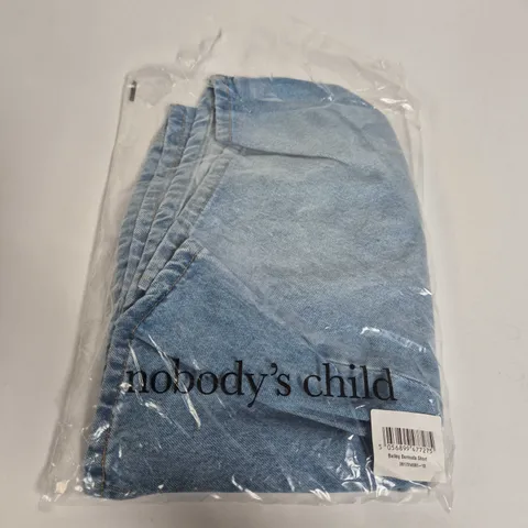 NOBODY'S CHILD BAILEY BERMUDA SHORT - LIGHT DENIM SIZE 12 