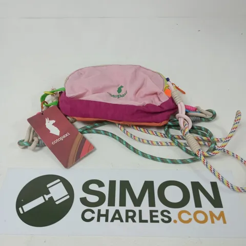 COTOPAXI HIP PACK – PINK/PURPLE WITH MULTICOLOUR STRAP