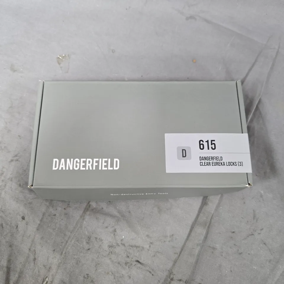 BOXED DANGERFIELD CLEAR EUREKA LOCKS (3)