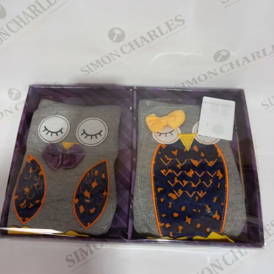 OUTLET MR & MRS OWL MICROWAVABLE HOTTIES