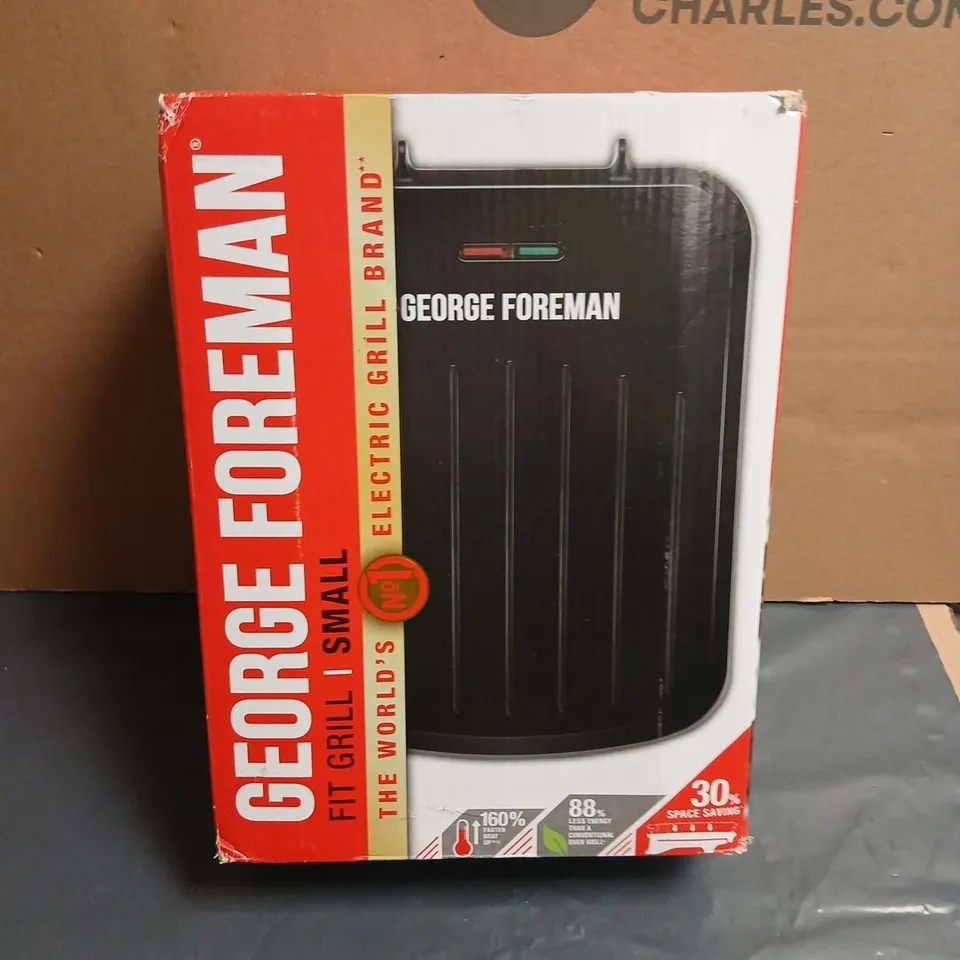 GEORGE FOREMAN ELECTRIC GRILL – SMALL TABLETOP GRILL, BOXED