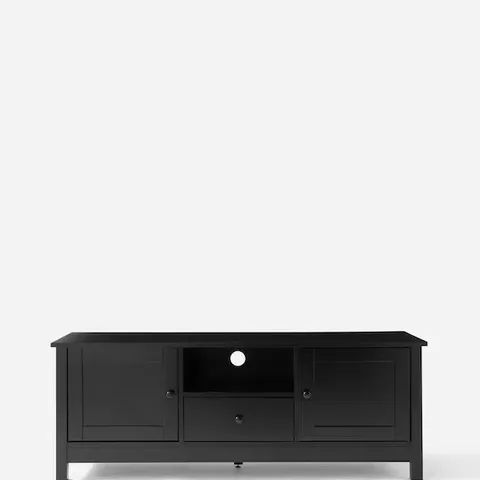 BOSWORTH TV UNIT WITH 2 CUPBOARDS AND DRAWER BLACK