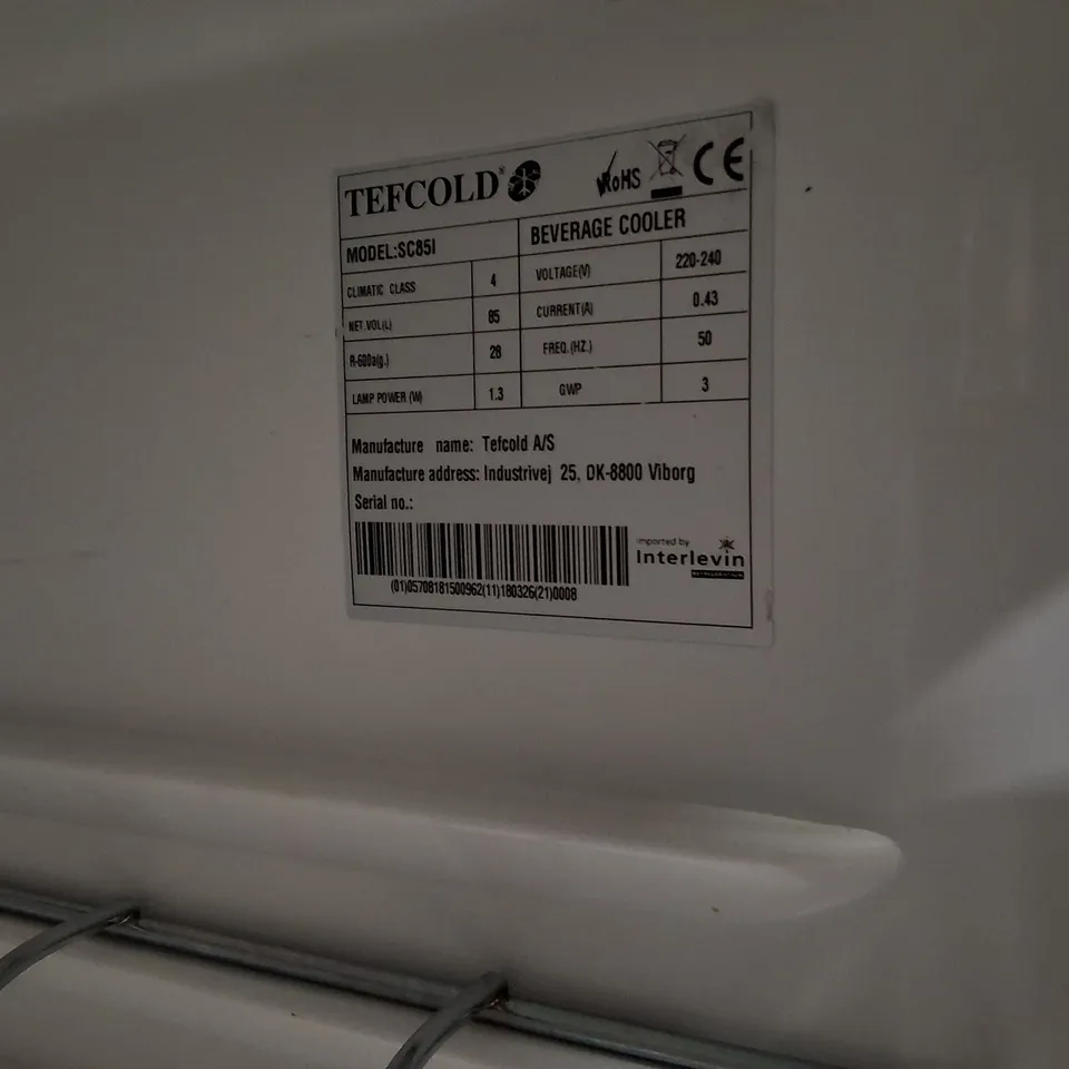 TEFCOLD SC85I WINE COOLER