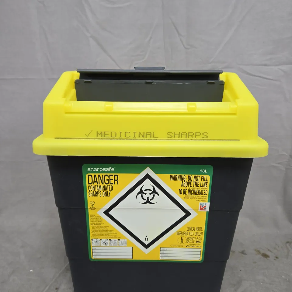 SHARPSAFE MEDICAL SHARPS CONTAINER 13L 