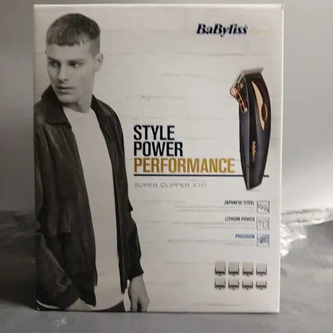 BOXED BABYLISS MEN STYLE POWER SUPER CLIPPER XTP