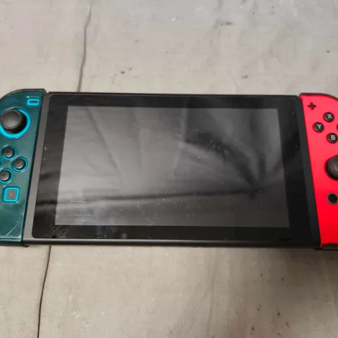 NINTENDO SWITCH CONSOLE (HAC-001) WITH NEON BLUE/NEON RED JOY-CONS