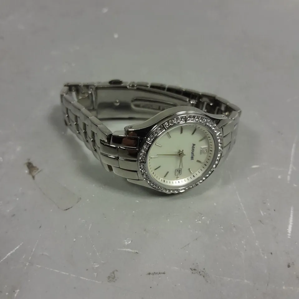 ACCURIST LADIES WHITE DIAL WATCH 