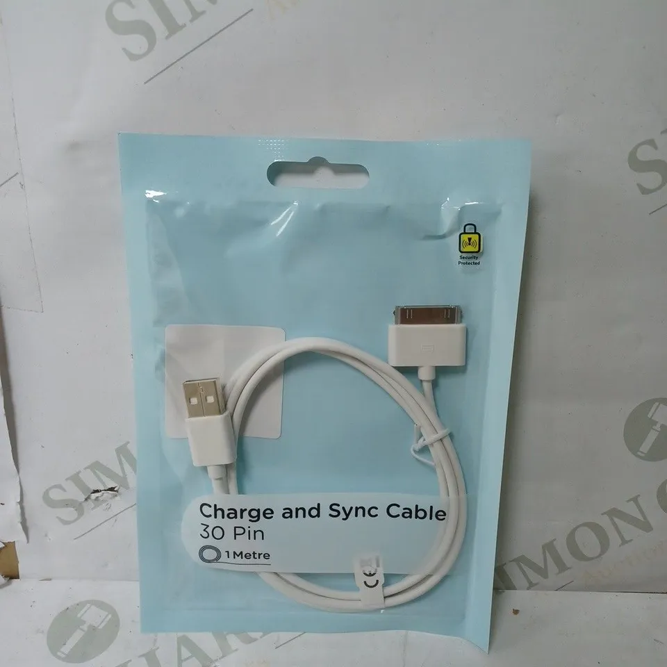 CAGE OF APPROXIMATELY 16 BOXES OF CHARGE AND SYNC CABLE 30 PIN - 1 METRE - 40 PER BOX - COLLECTION ONLY 