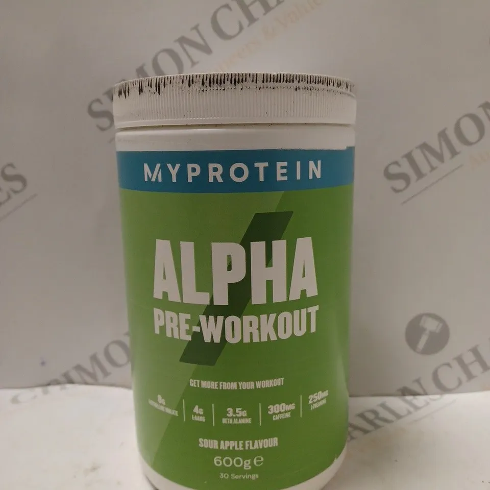 MY PROTEIN ALPHA PRE-WORKOUT SOUR APPLE FLAVOUR 