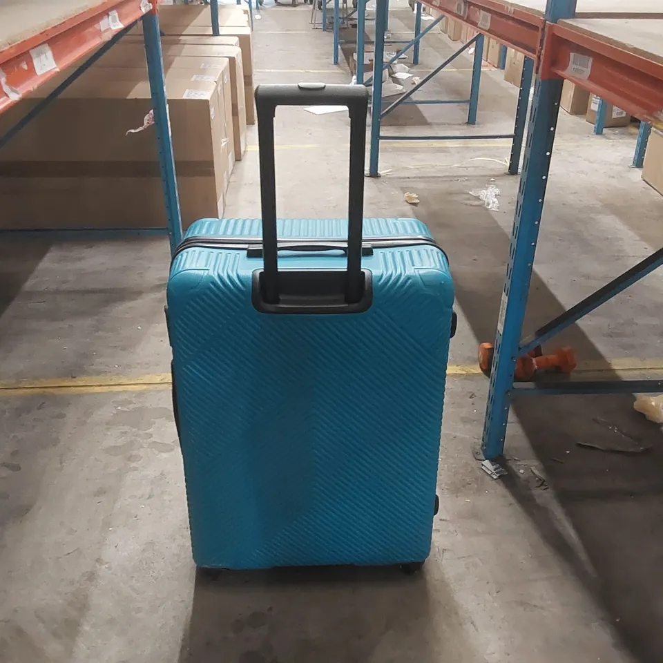 DESIGNER BLUE HARD SHELL SUITCASE SET