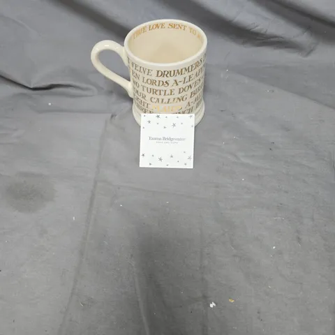 EMMA BRIDGEWATER "12 DAYS OF CHRISTMAS MUG" – STOKE-ON-TRENT, BOXED
