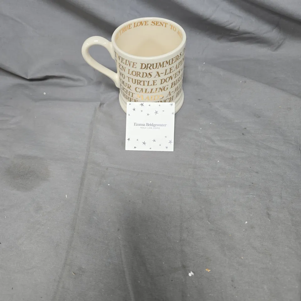 EMMA BRIDGEWATER "12 DAYS OF CHRISTMAS MUG" – STOKE-ON-TRENT, BOXED