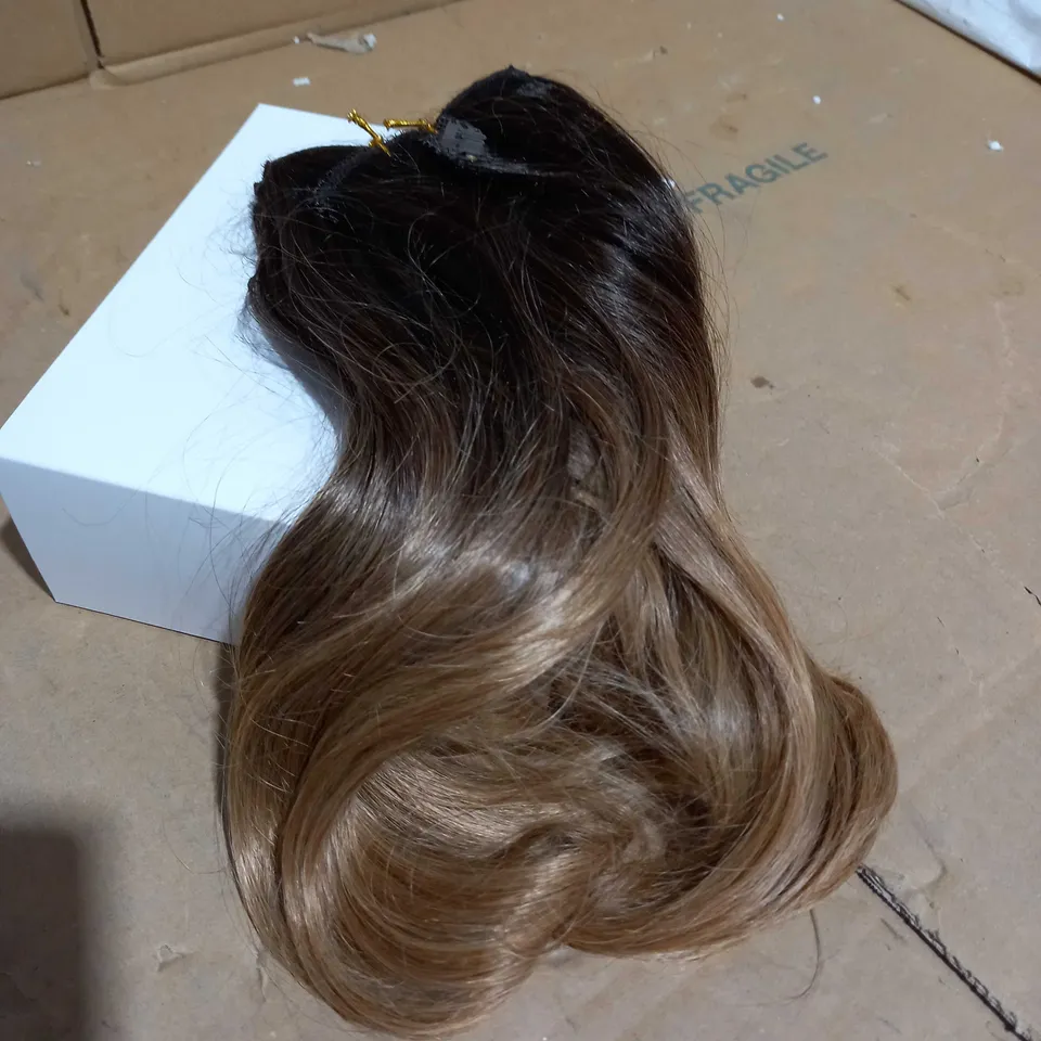 EASILOCKS 14" HD FIBRE SHORT BOUNCY BLOWDRY ONE PIECE CLIP-IN LIGHTEST BROWN