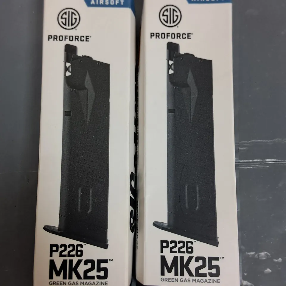 LOT OF 2 BOXED PROFORCE P226 MK25 GREEN GAS MAGAZINES