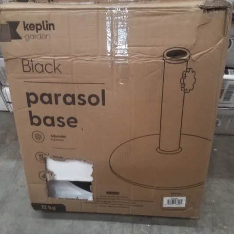 BOXED KEPLIN PARASOL BASE - BLACK 12KG