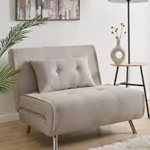 BOXED RAFAEL FABRIC SOFA BED - NATURAL (1 BOX)