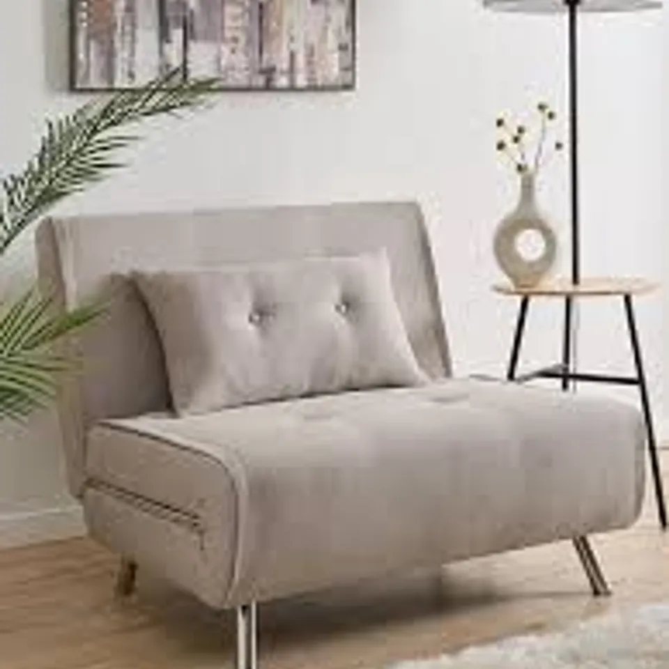 BOXED RAFAEL FABRIC SOFA BED - NATURAL (1 BOX) RRP £279