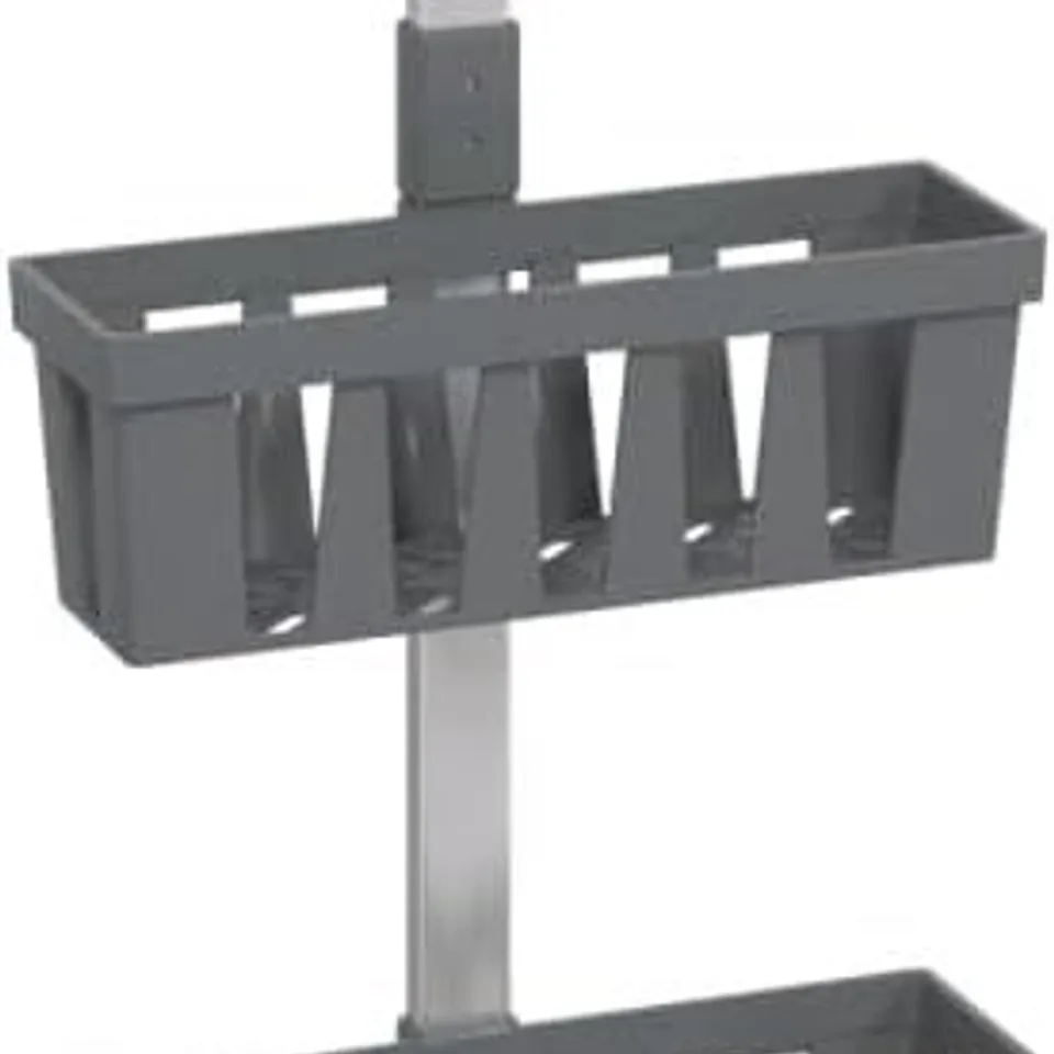 BOXED VIDAXL MODERN ALUMINIUM SHOWER HANGER SHELF WITH ADJUSTABLE HEIGHT