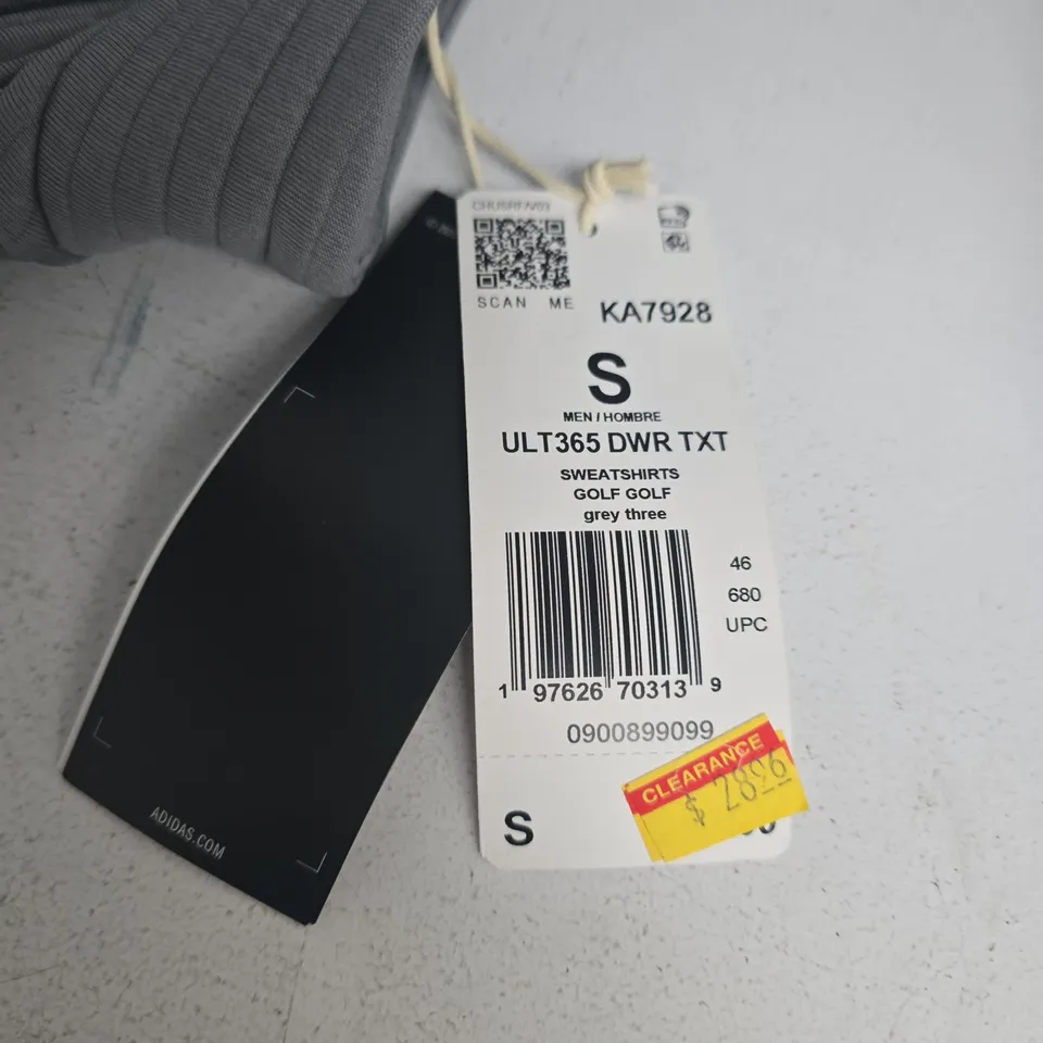 ADIDAS ULT365 GOLF SWEATSHIRT IN GREY - S