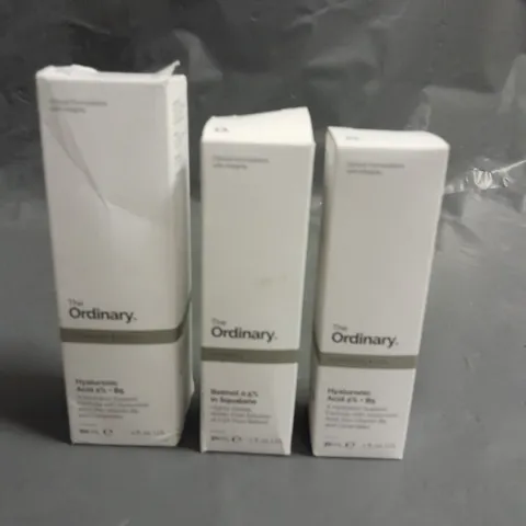 LOT OF 3 THE ORDINARY SKIN CARE SERUMS