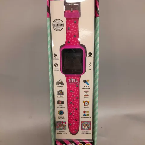 LOL SURPRISE INTERACTIVE SMART WATCH WITH SILICONE STRAP