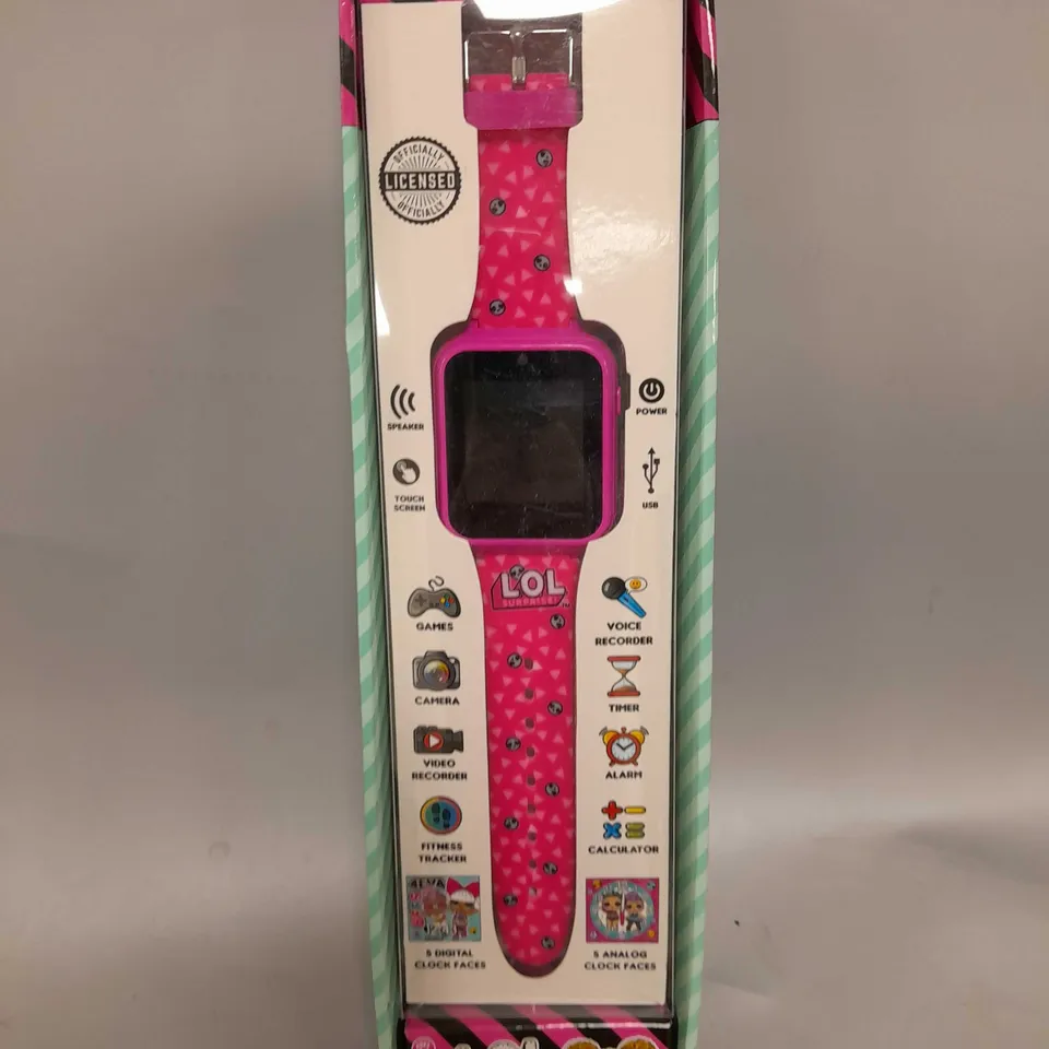 LOL SURPRISE INTERACTIVE SMART WATCH WITH SILICONE STRAP