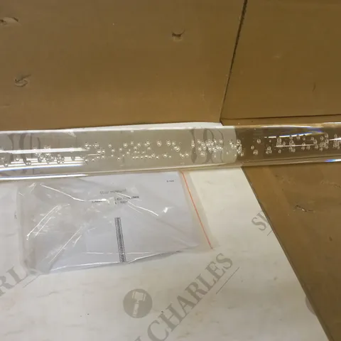 JOHN LEWIS LAWRENCE LED COLUMN FLOOR LAMP - ACRYLIC CHROME FINISH - COLLECTION ONLY