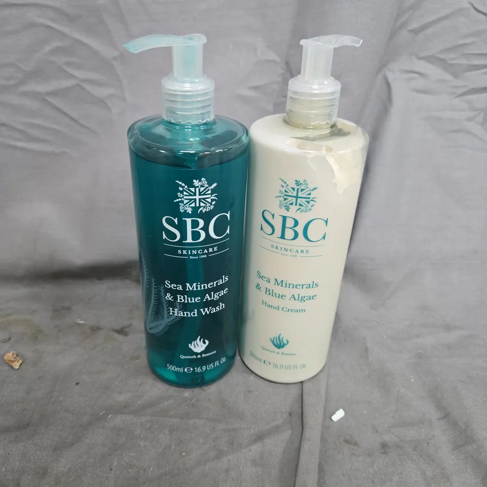 SBC SEA MINERALS & BLUE ALGAE DUO TO INCLUDE HAND WASH & HAND CREAM