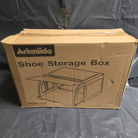 BOXED ARKMIIDO SHOE STORAGE BOX IN WHITE