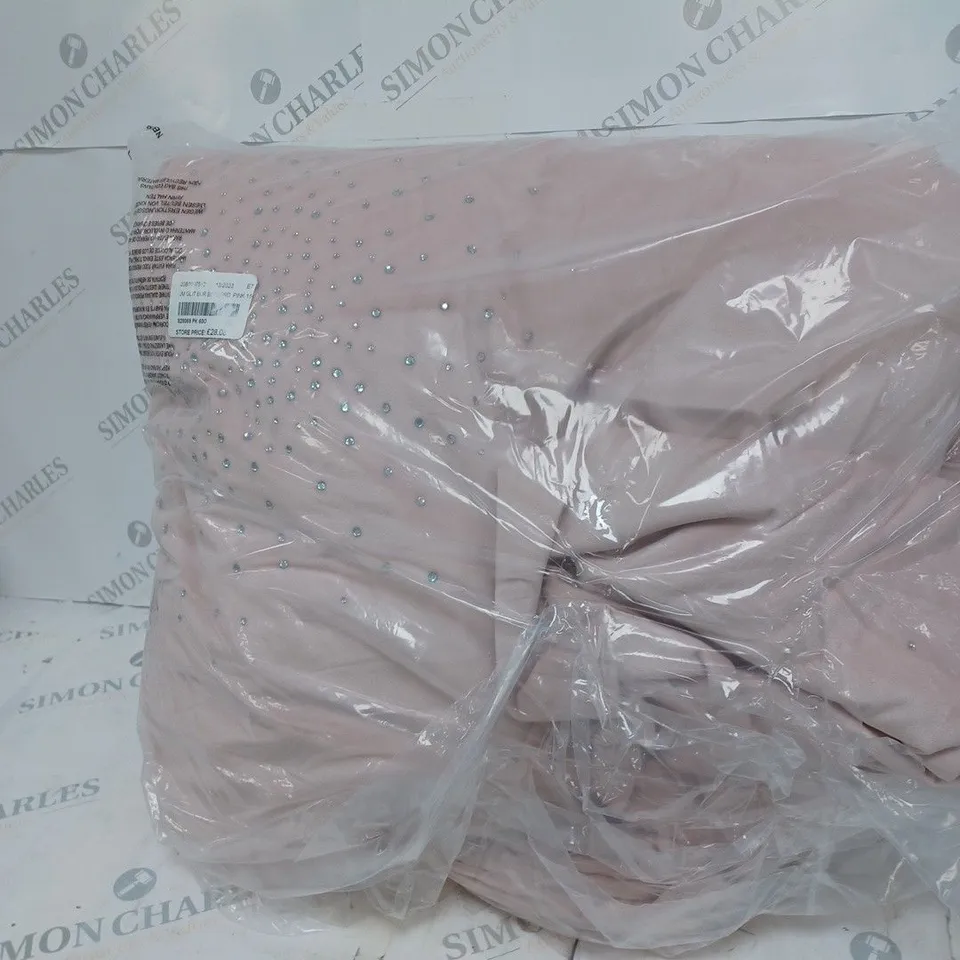 JM BY JULIEN MACDONALD GLITTER BURST BEDSPREAD IN PINK