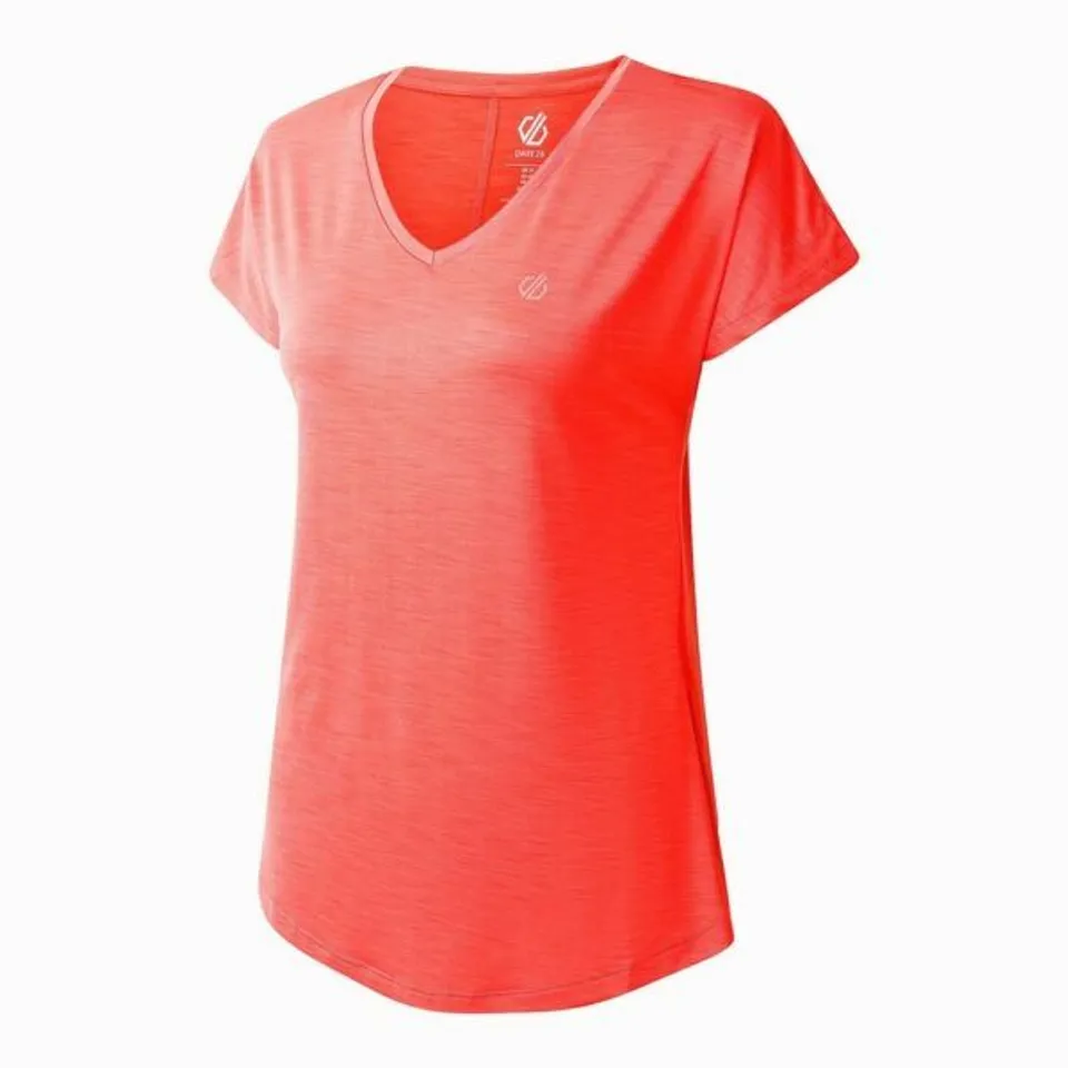 BRAND NEW DARE 2B – WOMEN’S VIGILANT LIGHTWEIGHT T-SHIRT – PEACH BLOOM UK 12
