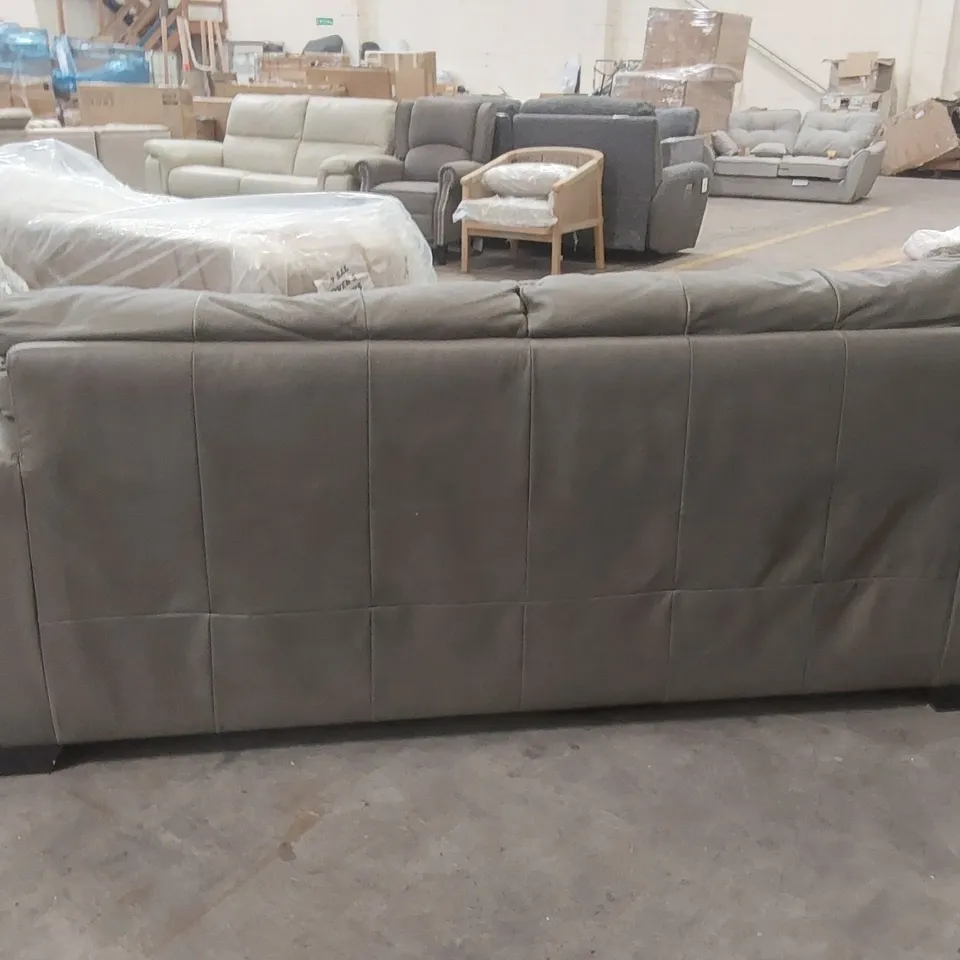 QUALITY DESIGNER FAUX LEATHER 4 SEATER SOFA 