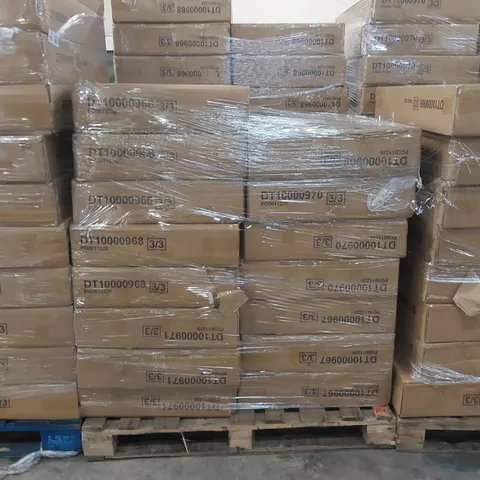 PALLET CONTAINING A LARGE QUANTITY OF DINING TABLE PARTS
