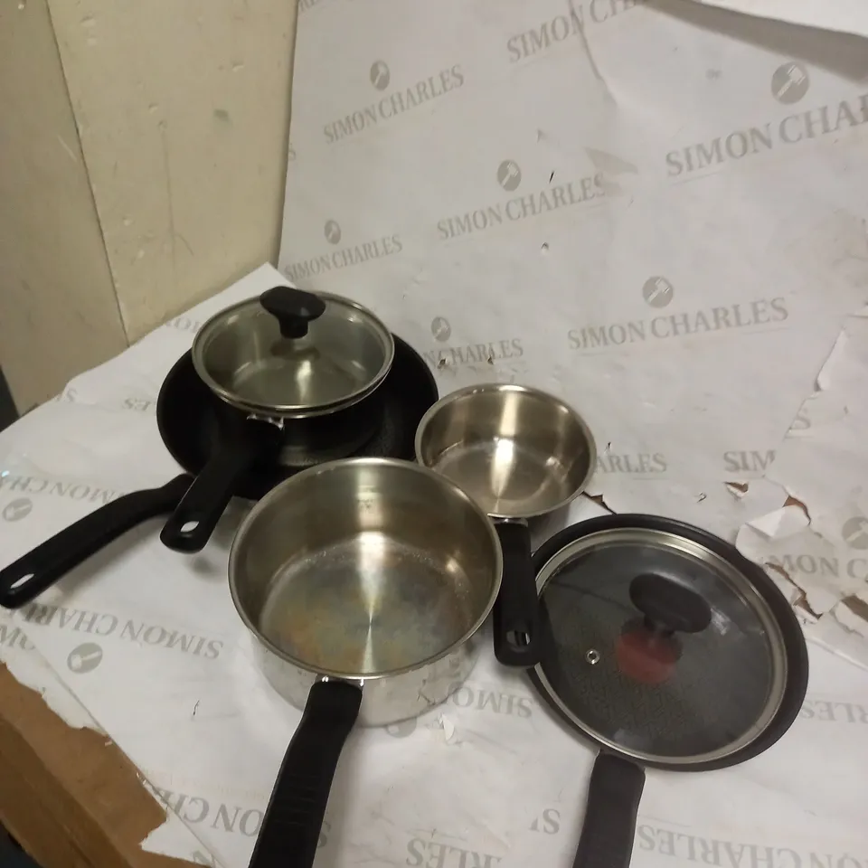 TEFAL COMFORT MAX STAINLESS STEEL POTS AND PANS INDUCTION SET