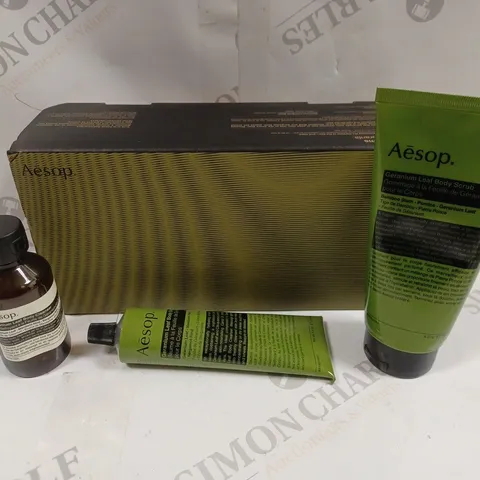 BOXED AESOP ROUSING RHYTHMS BODY CARE TRIO 