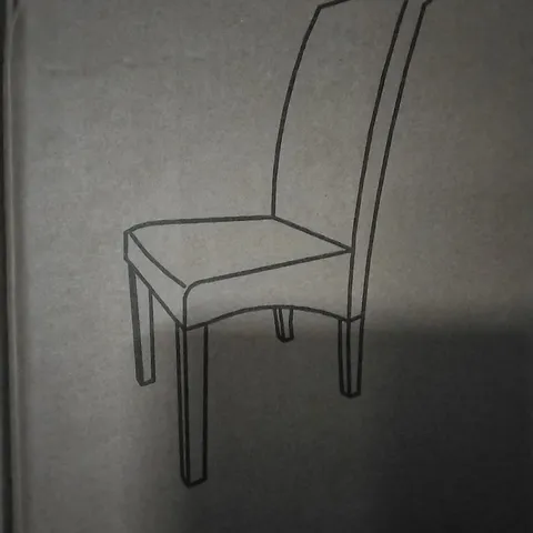 BOXED SCROLLBACK FABRIC CHAIR STEEL GREY/NATURAL (1 BOX)