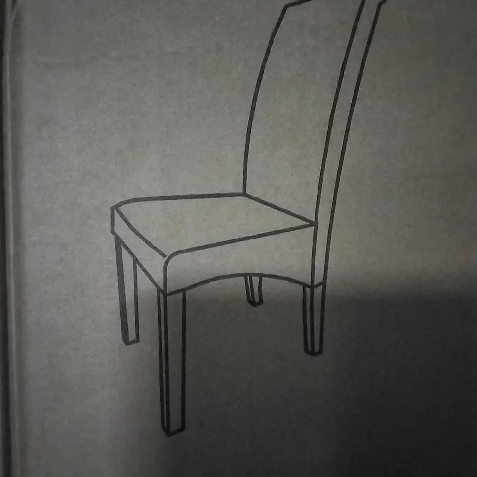 BOXED SCROLLBACK FABRIC CHAIR STEEL GREY/NATURAL (1 BOX)