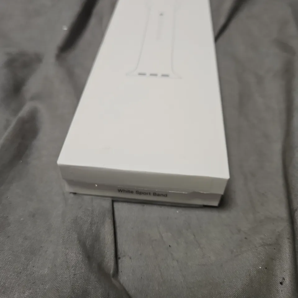APPLE WATCH WHITE SPORT BAND – BOXED ,BOX OF 2 