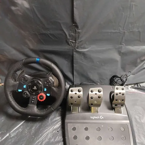 LOGITECH DRIVING WHEEL WITH PEDALS – PLAYSTATION COMPATIBLE