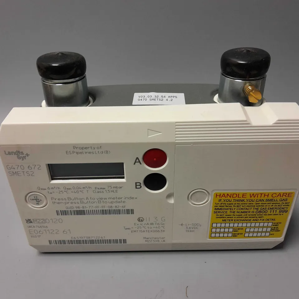 BOXED LANDIS+GYR G470 SMART GAS METER