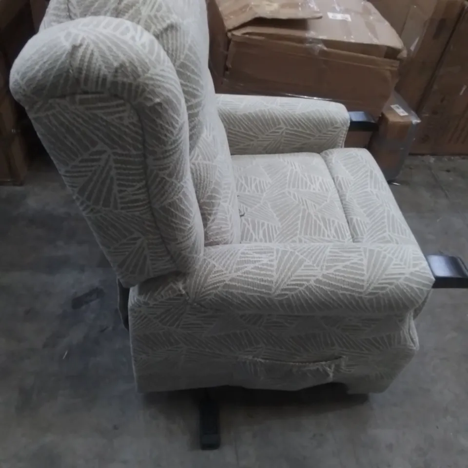 DESIGNER POWER RECLINING FABRIC EASY CHAIR 