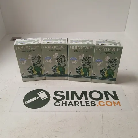 4 BOXED NATRACARE PANTY LINERS (30 PER BOX)