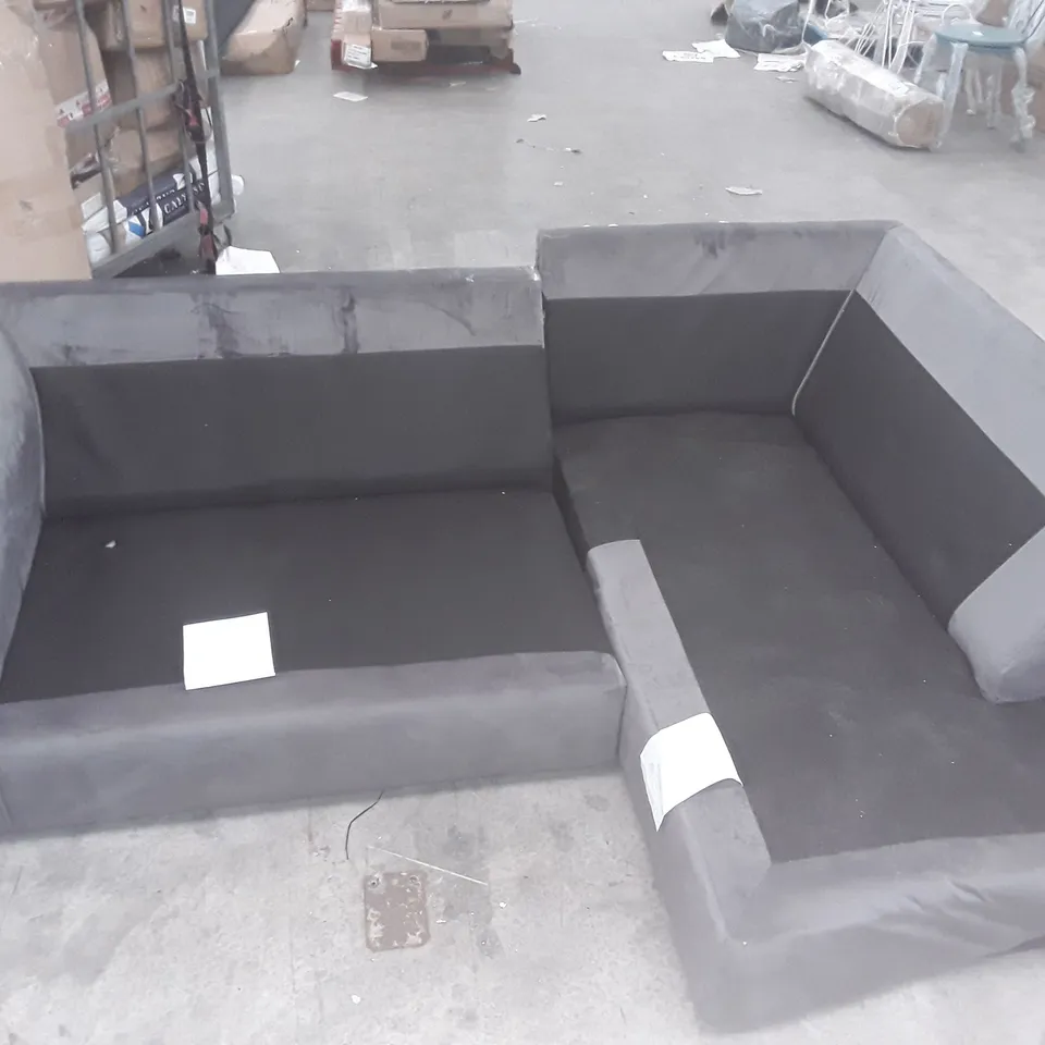 GREY FABRIC CORNER SOFA FRAME